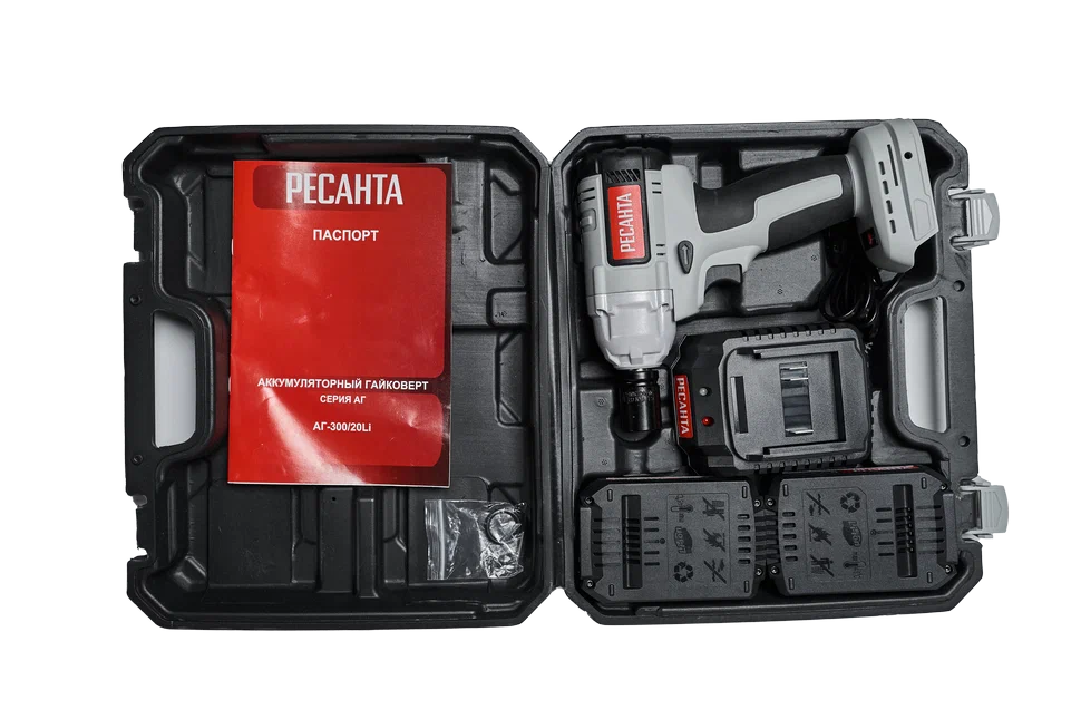 Гайковерт акк. АГ-300/20Li 1/2 2Ач*2 Ресанта