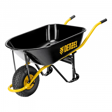 Тачка строит.130л, 230кг усиленная  Denzel