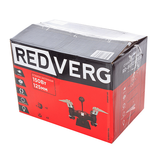 Станок точильный RD-BG125-150L RedVerg 
