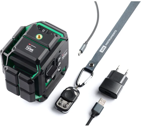 Лазерный уровень профес.ADA LaserTANK 4-360 GREEN basic edition